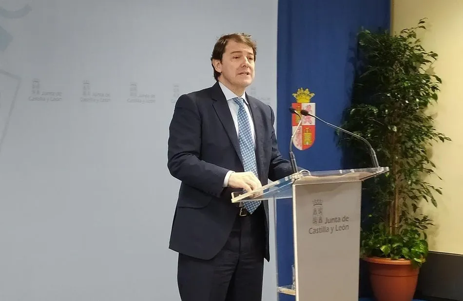 El presidente de la Junta de Castilla y León, Alfonso Fernández Mañueco