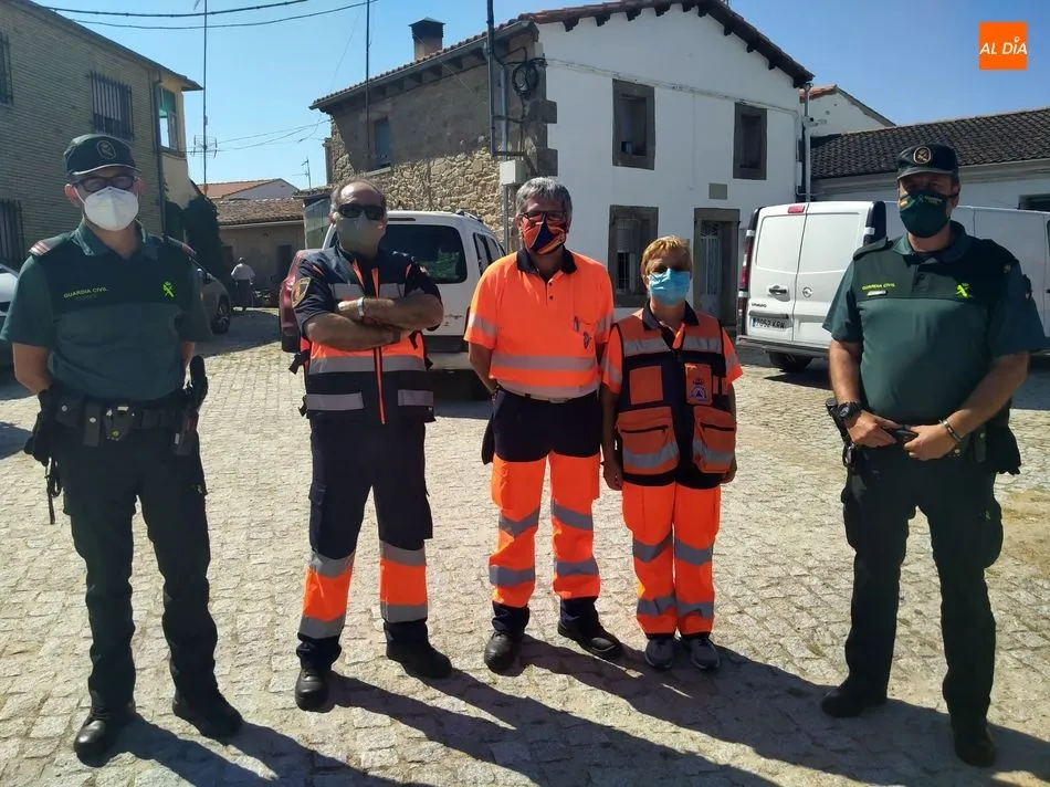 Foto 3 - Protecci&oacute;n Civil de Vitigudino y Guardia Civil controlan las medidas de prevenci&oacute;n ante el...