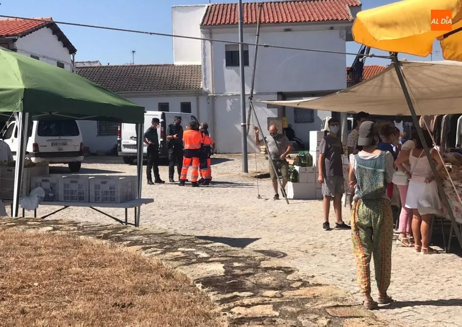 Foto 2 - Protecci&oacute;n Civil de Vitigudino y Guardia Civil controlan las medidas de prevenci&oacute;n ante el...
