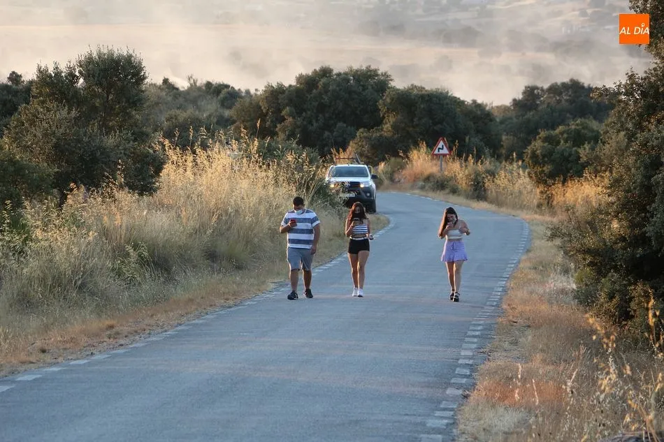 Foto 9 - Un incendio pone en alerta a los vecinos de Guijo de &Aacute;vila y Santiba&ntilde;ez de B&eacute;jar