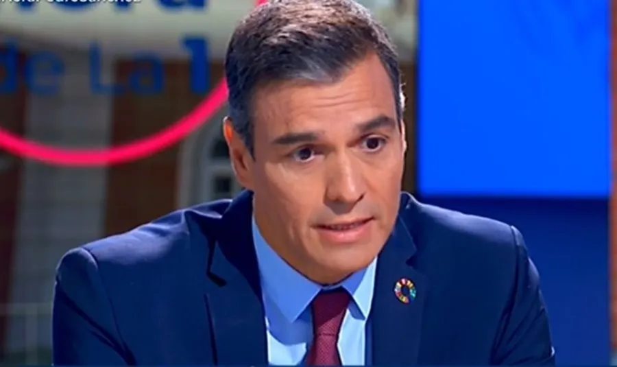 Intervención del presidente del Gobierno, Pedro Sánchez, en una entrevista en La 1 de TVE