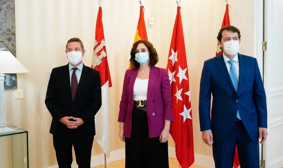 Reunión de los presidentes de las comunidades de Madrid, Castilla y León y Castilla-La Mancha