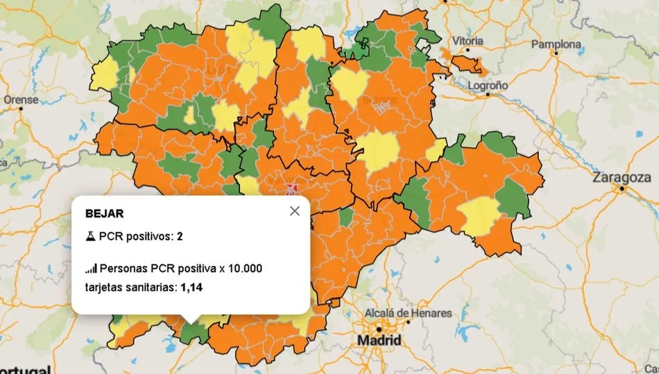 Datos oficiales facilitados por la Junta de Castilla y León