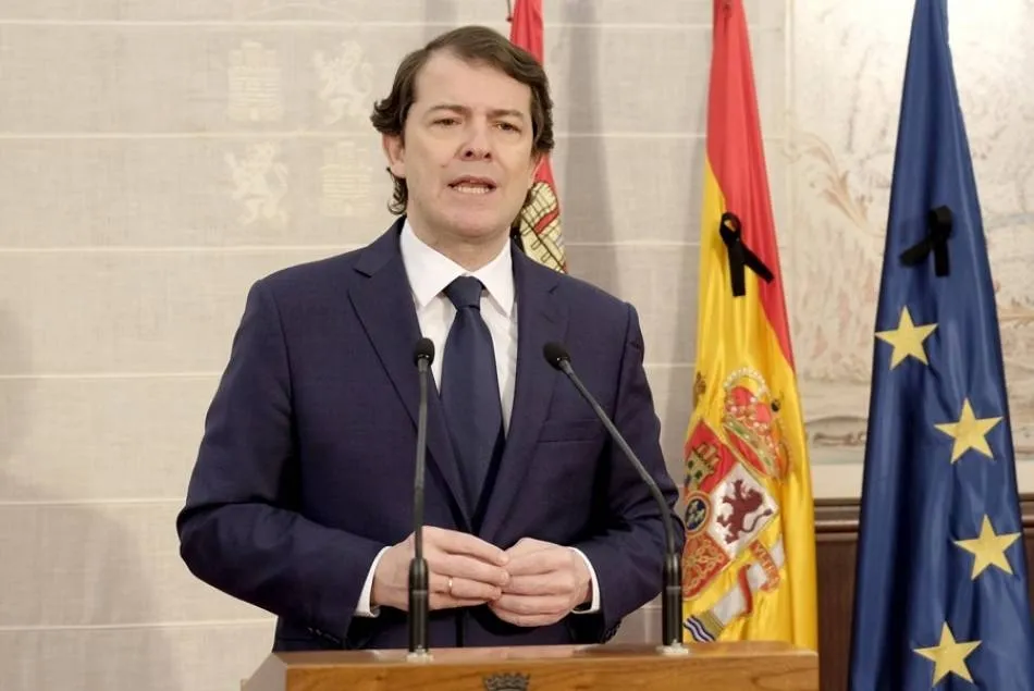 El presidente de la Junta de Castilla y León, Alfonso Fernández Mañueco