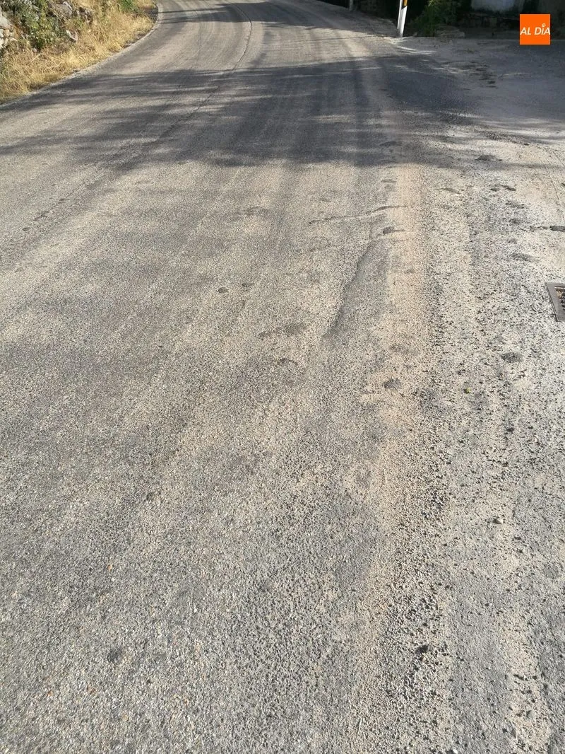 Foto 7 - Quejas por el estado del tramo de carretera DSA-550 entre Villarmuerto y el cruce...