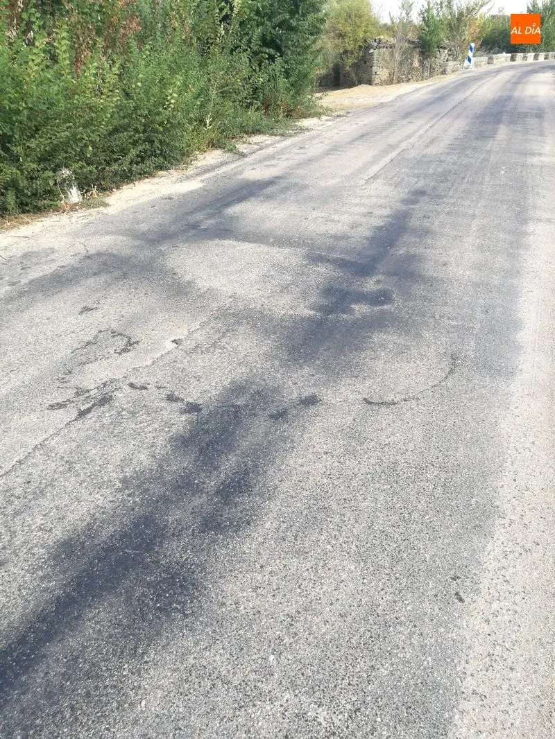 Foto 6 - Quejas por el estado del tramo de carretera DSA-550 entre Villarmuerto y el cruce...