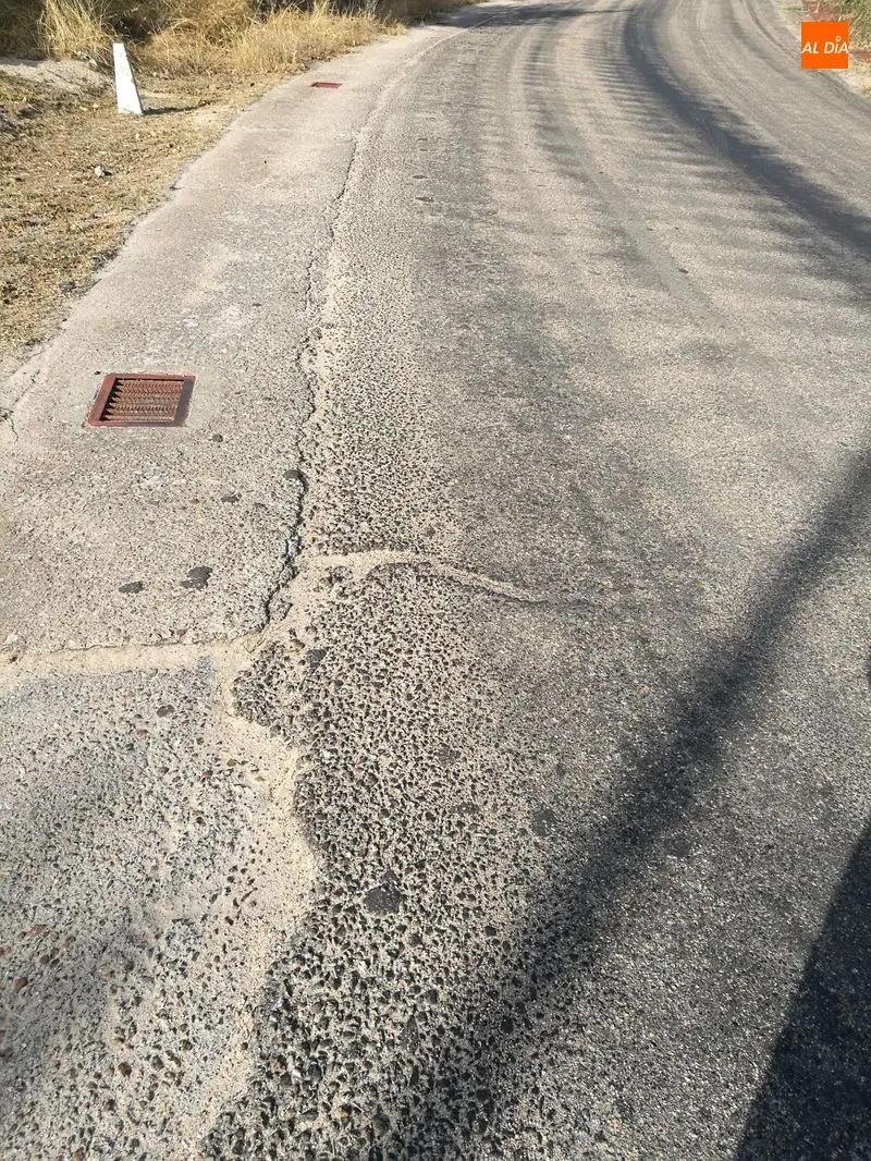Foto 5 - Quejas por el estado del tramo de carretera DSA-550 entre Villarmuerto y el cruce...