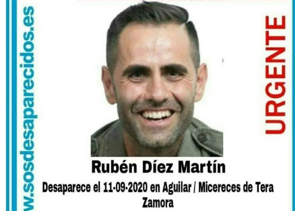 Se busca a Rubén Díez, desaparecido en la provincia de Zamora ayer por la noche