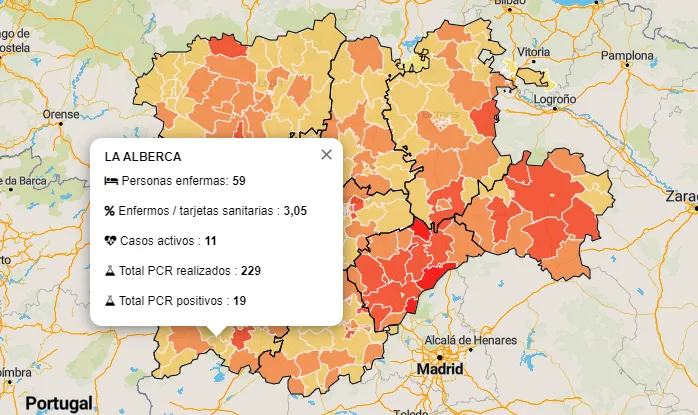 Detectados tres nuevos positivos por PCR en la Zona Básica de La Alberca  