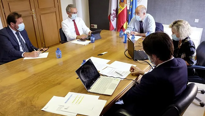 Reunión con el alcalde de Valladolid, Óscar Puente