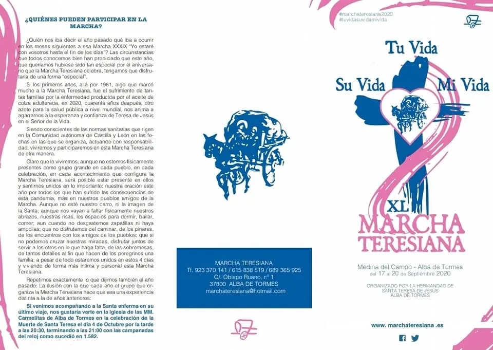 Foto 5 - La XL Marcha Teresiana entra ma&ntilde;ana en la provincia por Cantalapiedra de forma virtual