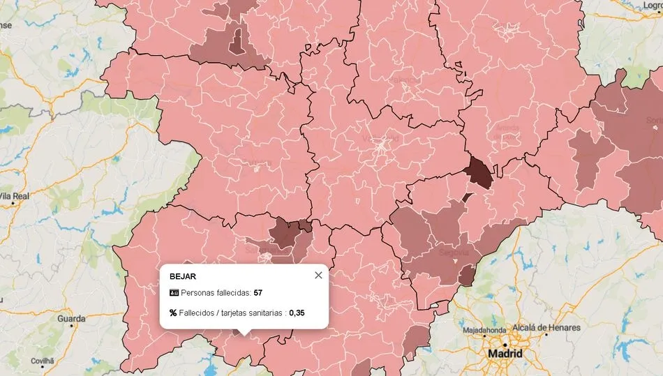 Datos oficiales de la Junta de Castilla y León