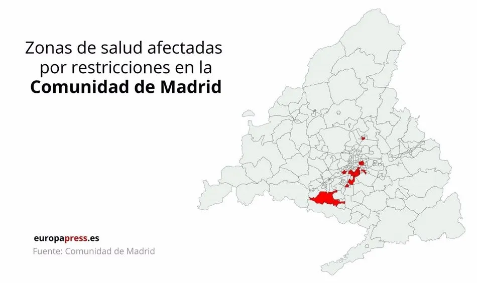 Foto 2 - La Comunidad de Madrid restringe la movilidad en zonas de seis distritos de la capital y de ocho...