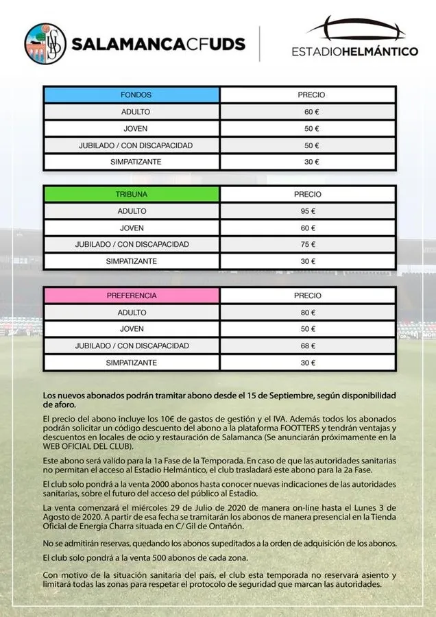 Foto 2 - El Salamanca UDS trabaja para que 2.500 espectadores puedan ver el amistoso contra el Majadahonda