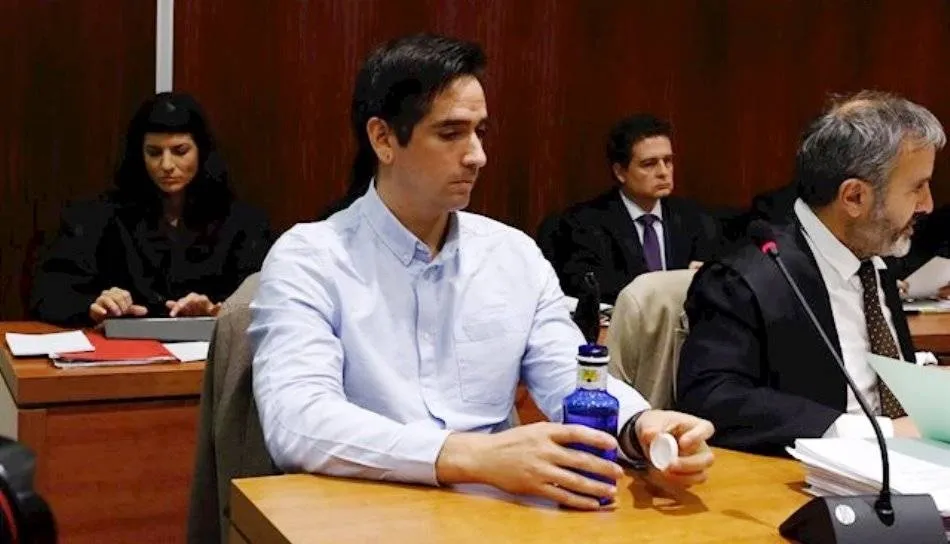 Rodrigo Lanza, el condenado por esta muerte, en una de las sesiones del juicio. Foto EP