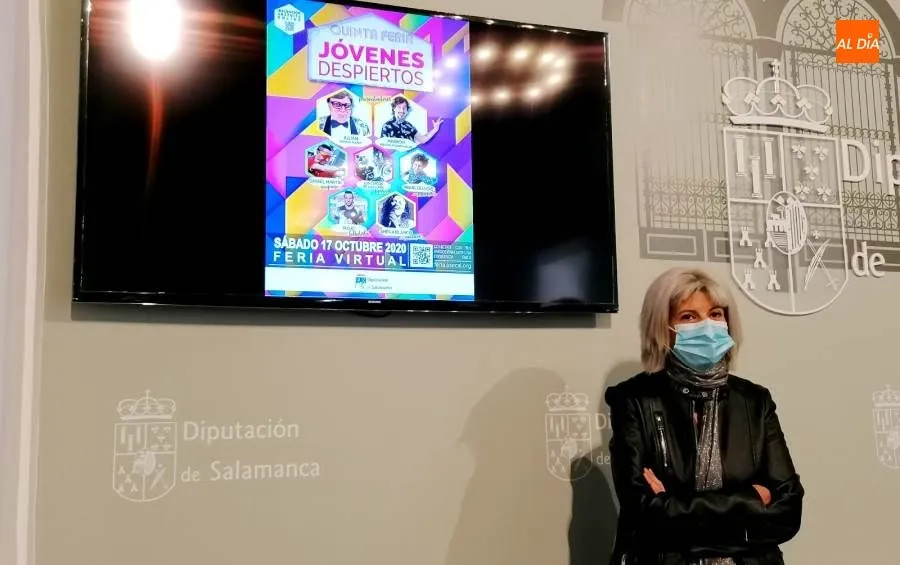 La diputada de Bienestar Social y Juventud, Eva Picado, en la presentación de la V Feria Jóvenes Despiertos. Foto de Lydia González