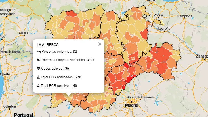 La semana concluye con 2 positivos más en la Zona de La Alberca y uno más en la de Ciudad Rodrigo ...