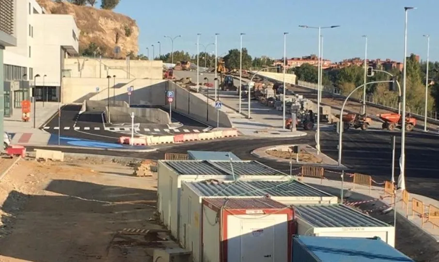 Obras de las obras del vial de acceso al nuevo hospital