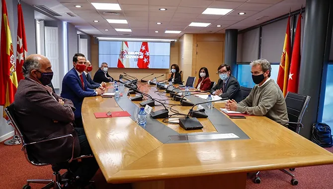 Reunión del Grupo Covid-19 para frenar la evolución de la pandemia en Madrid.