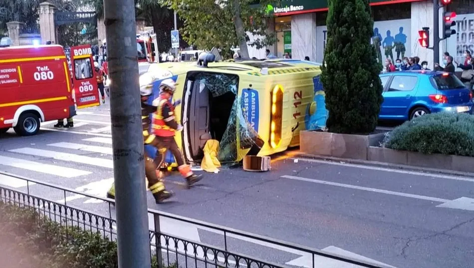 estado en el que ha quedado el vehículo sanitario