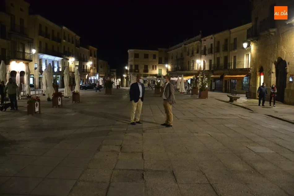La Plaza Mayor de Ciudad Rodrigo estrena iluminación  