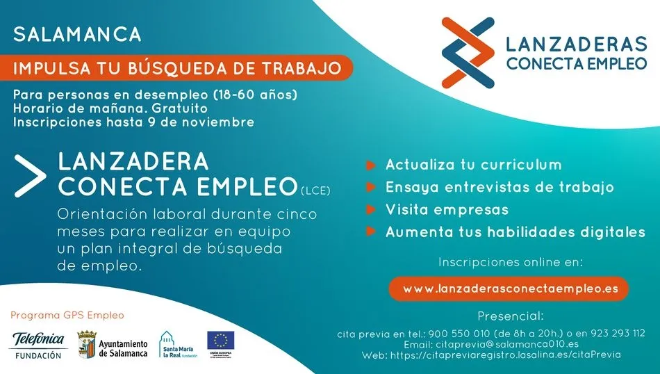 Foto 2 - Salamanca contar&aacute; a partir de noviembre con una nueva Lanzadera Conecta Empleo