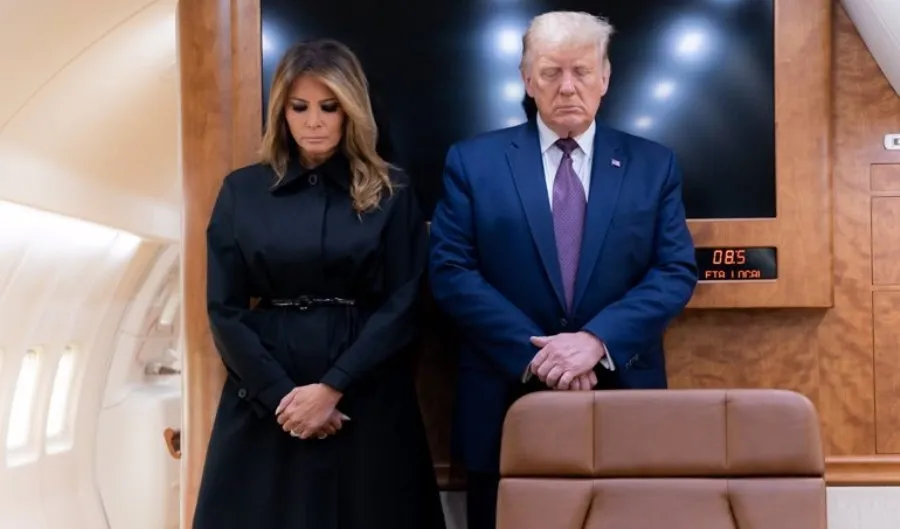 El presidente de Estados Unidos, Donald Trump, junto a su esposa, Melania Trump. Foto EP