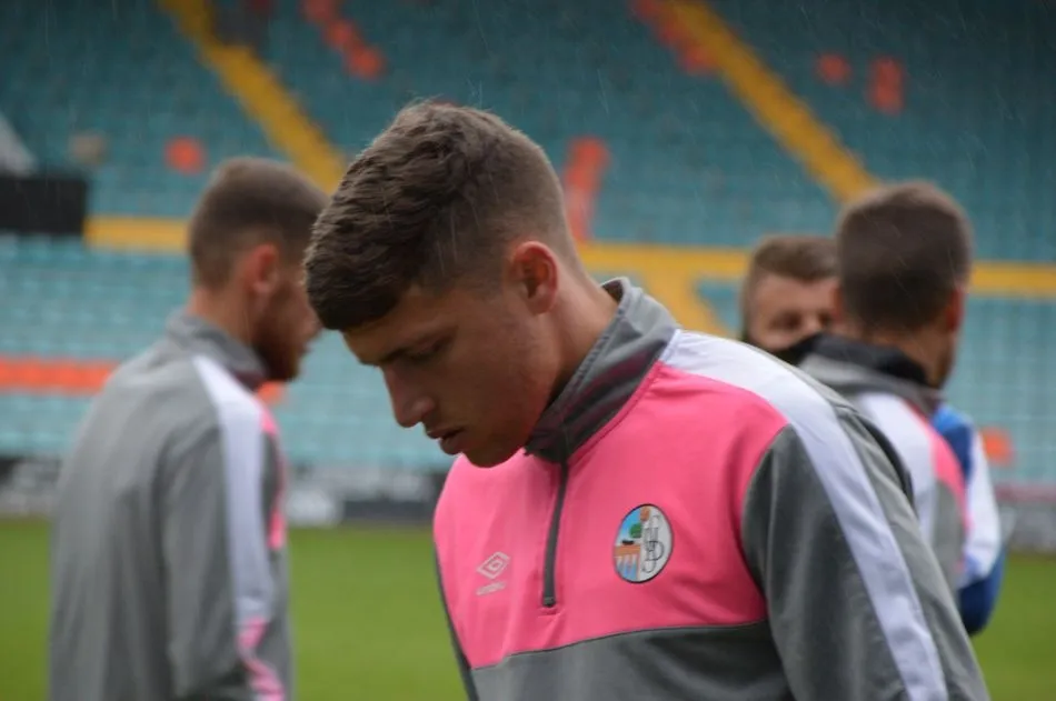 Nico López, en el entrenamiento de este viernes con el primer equipo