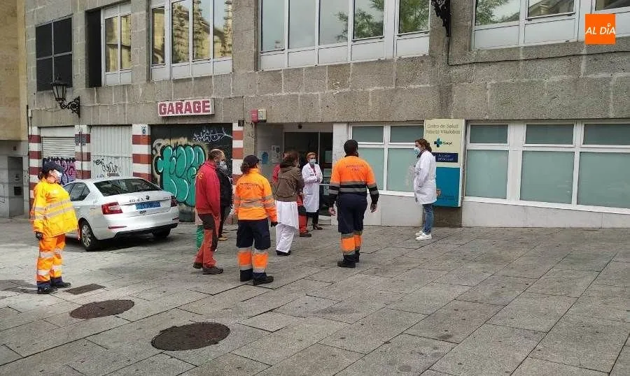 Foto 3 - Suspendida la instalaci&oacute;n de una carpa para pruebas COVID junto al centro de salud Filiberto...