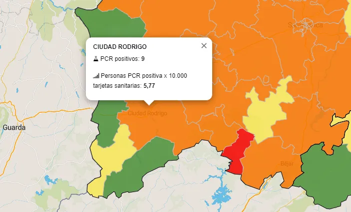 La Zona Básica de Salud de Ciudad Rodrigo entra en naranja tras sumar 4 nuevos positivos por PCR  