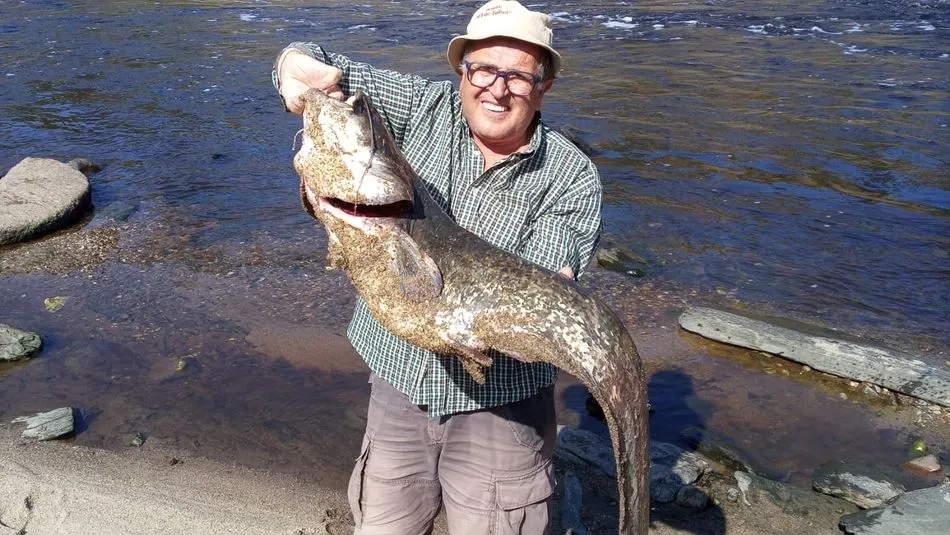 José Ignacio Hernández, integrante del Club Deportivo de Pesca Santa Teresa