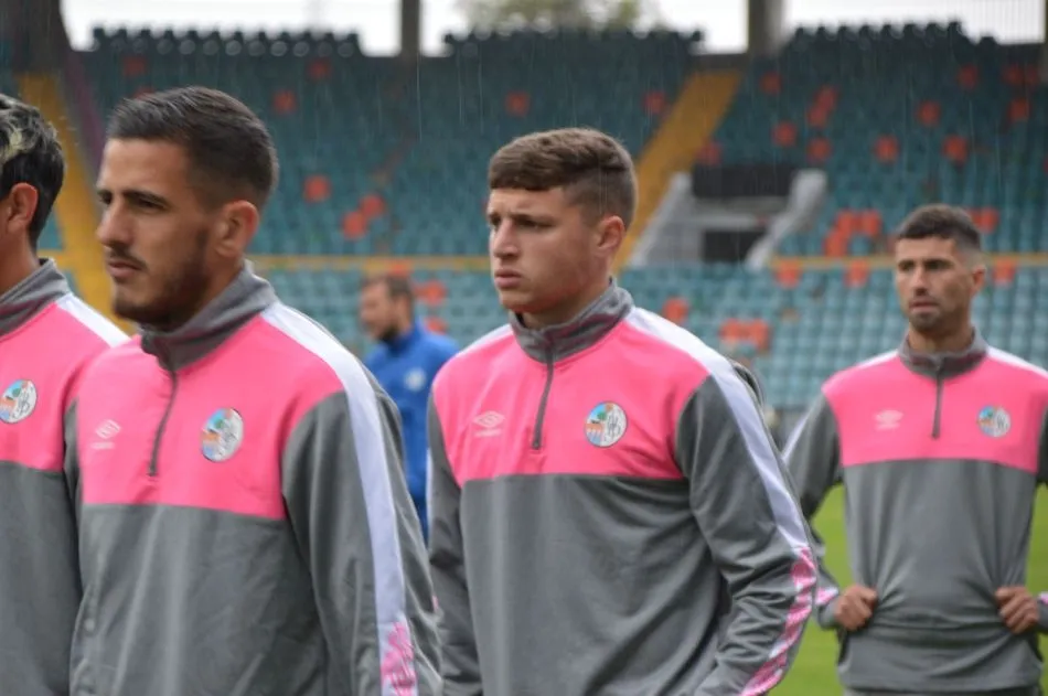 Nico López, en una sesión de entrenamiento, en el Helmántico
