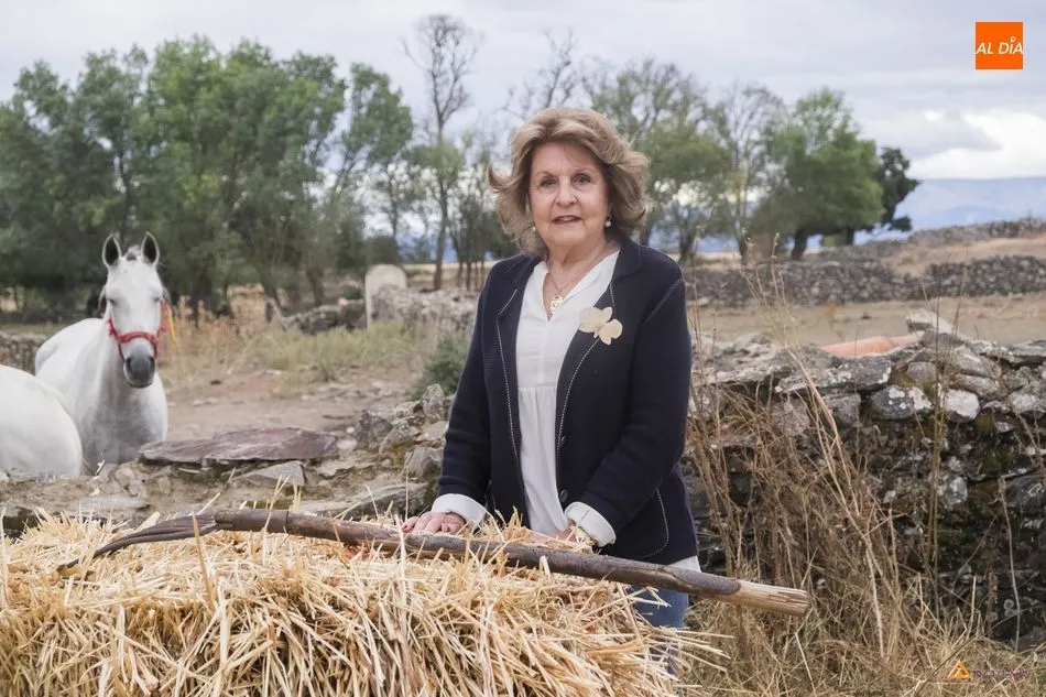 Paloma Sánchez Rico en su finca Terrones en una entrevista para SALAMANCA AL DÍA | Fotos: Pablo Angular