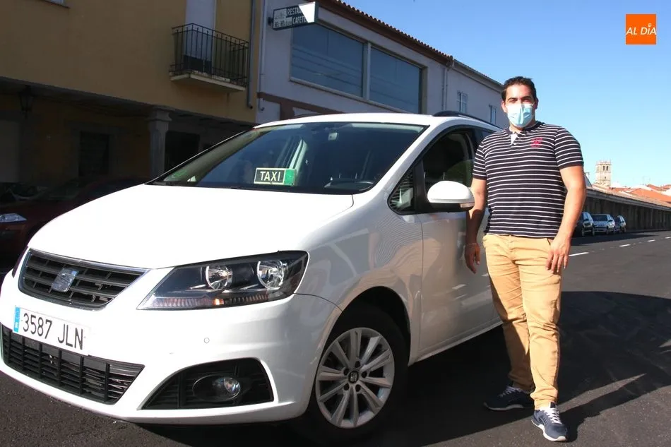 Daniel Nieto, nuevo taxista en Vitigudino