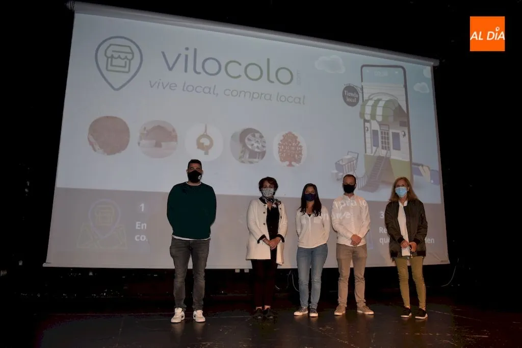 Gonzalo Bautista, María del Mar Tejedor, Rosa Valverde, Manuel Reyes y Concepción Miguélez durante la presentación de la tienda online / Pedro Zaballos