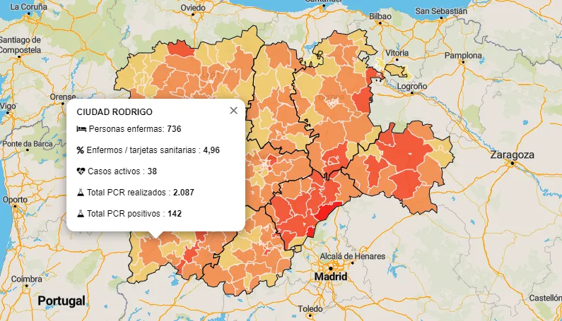 La comarca de Ciudad Rodrigo cierra una difícil semana con un respiro en las estadísticas  