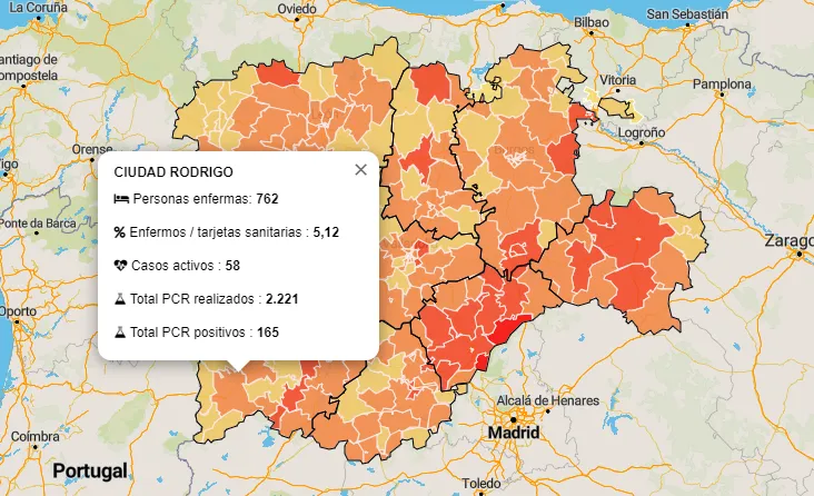 Mal arranque de semana para la Zona Básica de Ciudad Rodrigo con 6 positivos más  