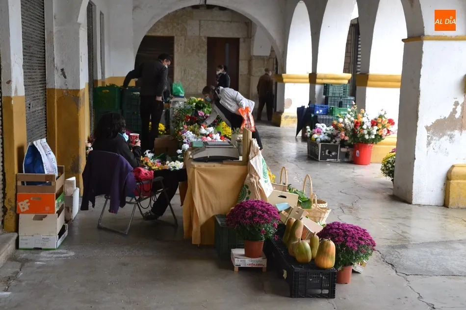 Foto 4 - Las flores ganan presencia en un Mercado de los Martes reducido y a cubierto por la lluvia  