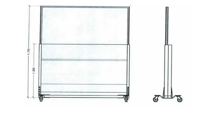 Aprobado el modelo de cortavientos que se puede colocar en las terrazas del centro histórico  
