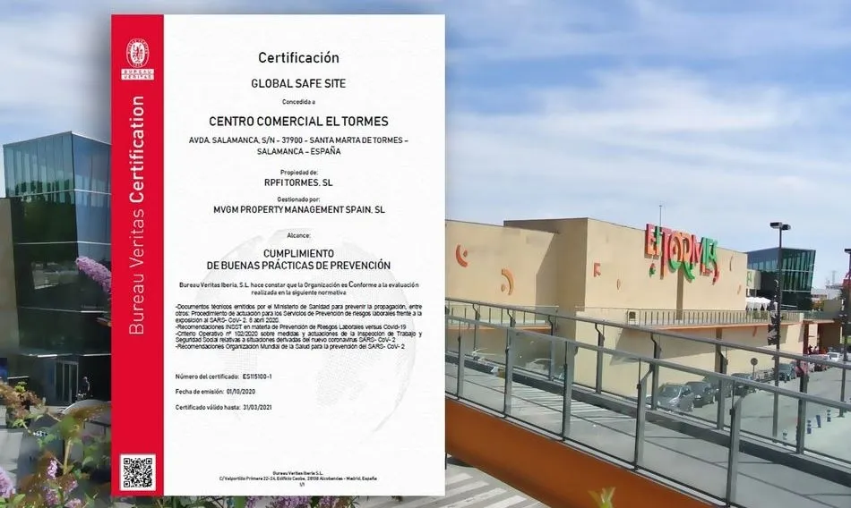 El Tormes obtiene la certificación Global Safe Site de Bureau Veritas  