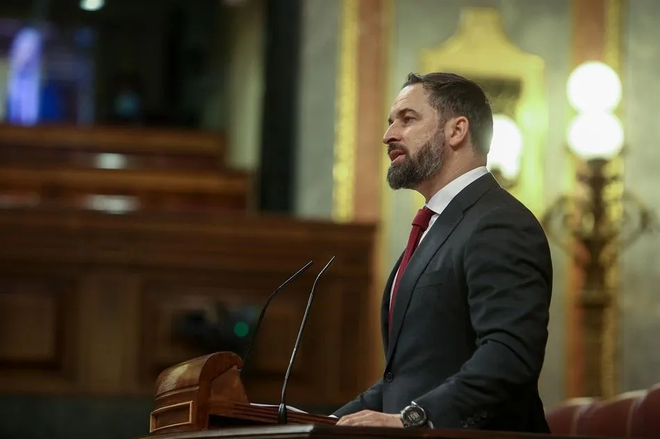 El presidente de Vox, Santiago Abascal, interviene en el Congreso - EUROPA PRESS/R.Rubio.POOL - Europa Press