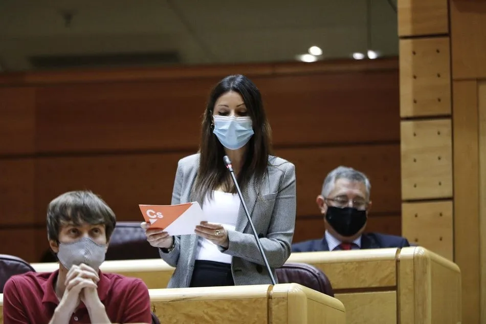 La portavoz de Ciudadanos en el Senado, Lorena Roldán. - EUROPA PRESS/J. Hellín. POOL - Europa Press