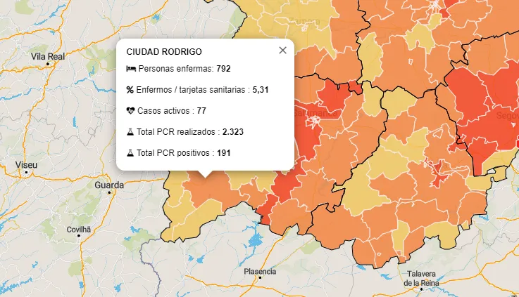 La Zona de Ciudad Rodrigo prosigue con su vertiginosa escalada con 8 positivos más  