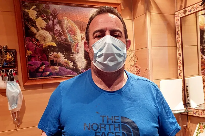 Ángel Luis González Morales, peñarandino que ha superado el coronavirus
