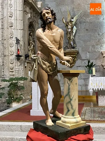 Foto 2 - La imagen de Cristo atado a la columna vueve a la parroquia tras la intensa restauraci&oacute;n de Las...