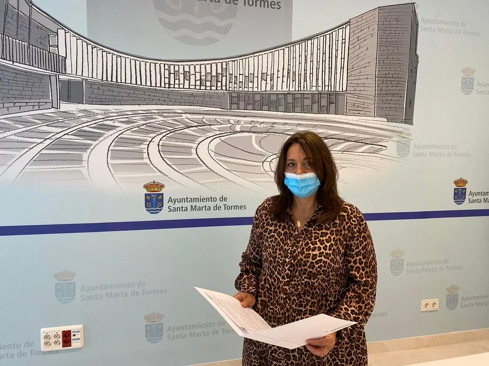 La concejal del área, Mari Cruz Gacho - Ayto. de Santa Marta