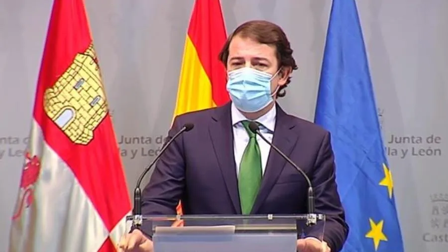 El presidente de la Junta de Castilla y León, Alfonso Fernández Mañueco