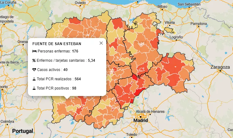 La comarca mirobrigense arranca la semana con un único nuevo positivo  