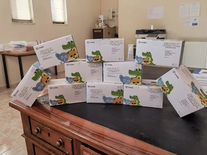 500 mascarillas para los escolares de Villoria