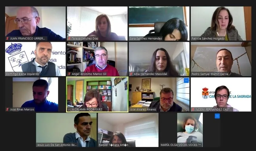 Imagen del pleno telemático del Ayuntamiento de Carbajosa de la Sagrada